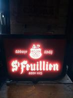 St feuillien lichtreclame 50x46, Ophalen of Verzenden, Overige typen, Overige merken