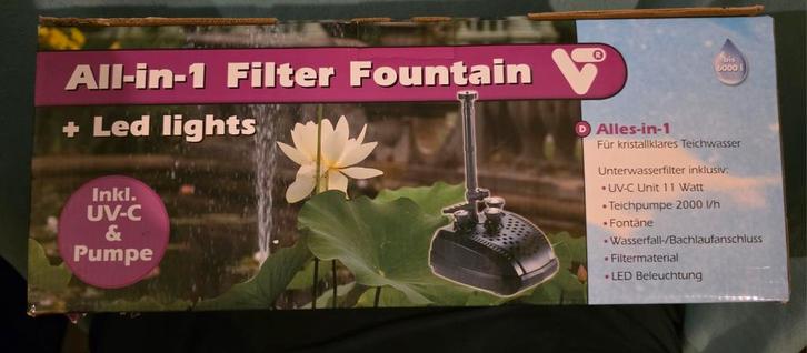 Velda All-in-1 Filterfontein - Nieuw!, Tuin en Terras, Vijver-toebehoren, Nieuw, Vijverfilter, Ophalen of Verzenden