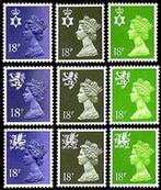 REGIONALS E.II. 18p. Decimal Machin frankeerzegels, 18 Varië, Verzenden, Postfris