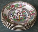 Nr I392: 5 Losse schotels Indian Tree, Antiek en Kunst, Antiek | Servies los, Ophalen of Verzenden