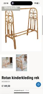 Rotan kledingrek kinderkamer, Ophalen, Kast, 50 tot 70 cm, 105 cm of meer