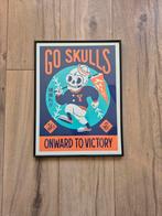 Go Skulls Print in Zwarte Lijst 30x40 cm, Antiek en Kunst, Ophalen of Verzenden