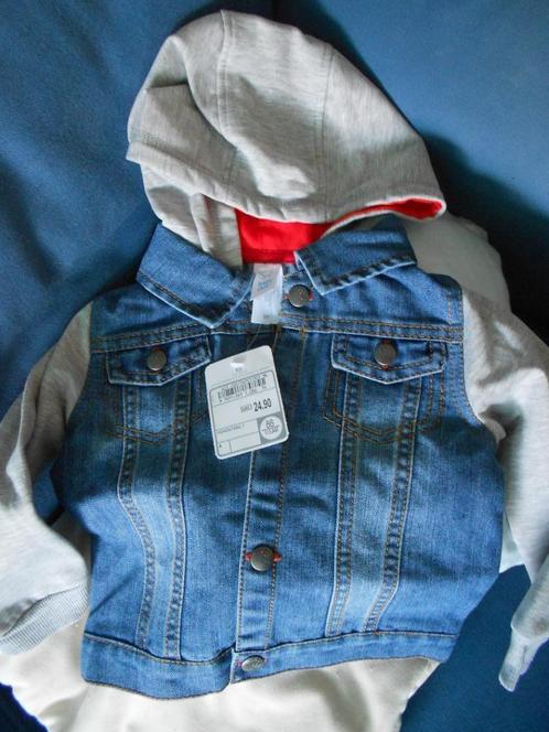 stoer nieuw spijker sweat vest maat 86, Kinderen en Baby's, Babykleding | Maat 86, Nieuw, Jongetje, Truitje of Vestje, Ophalen