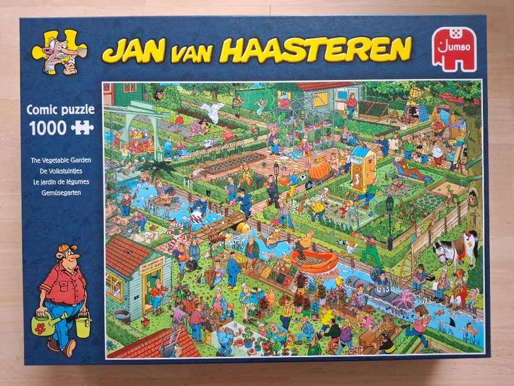 Jan van Haasteren - De Volkstuintjes (1000 stukjes), Hobby en Vrije tijd, Denksport en Puzzels, Zo goed als nieuw, Legpuzzel, 500 t/m 1500 stukjes