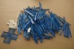 Lego trein blauw spoor gebogen recht en kruissing, Ophalen of Verzenden, Gebruikt, Losse stenen, Lego
