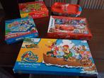 Bordspellen 5 stuks Piet piraat, Dora, Cars etc, Ophalen, 10 tot 50 stukjes, Gebruikt, 4 tot 6 jaar