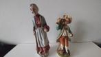Vintage design, 2 keramieken beelden van oma en kleinzoon., Ophalen of Verzenden