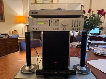 JVC stereo set Platenspeler L-A55 en Versterker A-X4 + Boxen beschikbaar voor biedingen