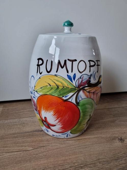 Mooie grote pot rumtopf fruit, Huis en Inrichting, Keuken | Potten en Pannen, Zo goed als nieuw, Overige materialen, Ophalen of Verzenden