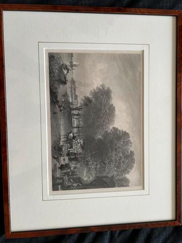 Staal gravure beschikbaar voor biedingen