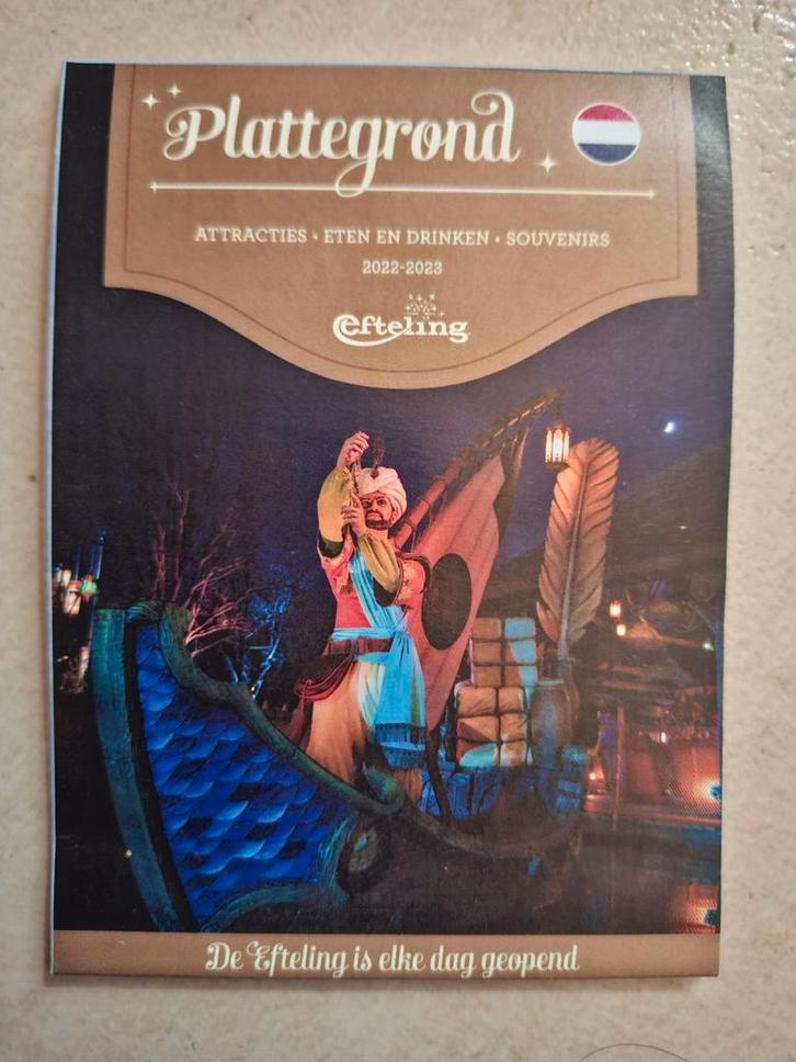 efteling NL plattegrond wereld van sindbad 2022 2023 kaart, Verzamelen, Efteling, Nieuw, Gebruiksvoorwerp, Ophalen of Verzenden