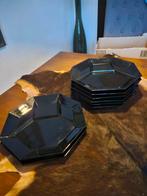 Luminarc Arcoroc Octime fondue bord zwart, Huis en Inrichting, Keuken | Servies, Glas, Bord(en), Ophalen of Verzenden