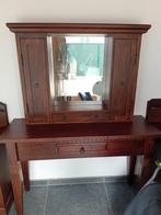 kaptafel met spiegel koloniaal, Ophalen, 100 tot 150 cm, Koloniaal, Zo goed als nieuw
