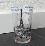 Frankrijk vintage glas oud Paris Reims Bordeaux Lyon Marseil, Glas, Overige stijlen, Glas of Glazen, Gebruikt