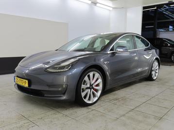 Tesla Model 3 PERFORMANCE AWD 75KWH 462PK/PANO/LEER/FABRIEKS beschikbaar voor biedingen