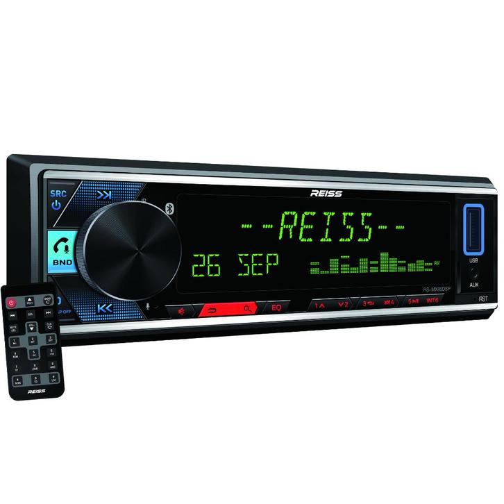 Reiss Audio RS-MX88DSP multi-color 1-din autoradio DSP & APP, Auto diversen, Autoradio's, Nieuw, Verzenden