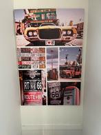 Route 66 canvas poster, Huis en Inrichting, Woonaccessoires | Wanddecoraties, Ophalen, Zo goed als nieuw