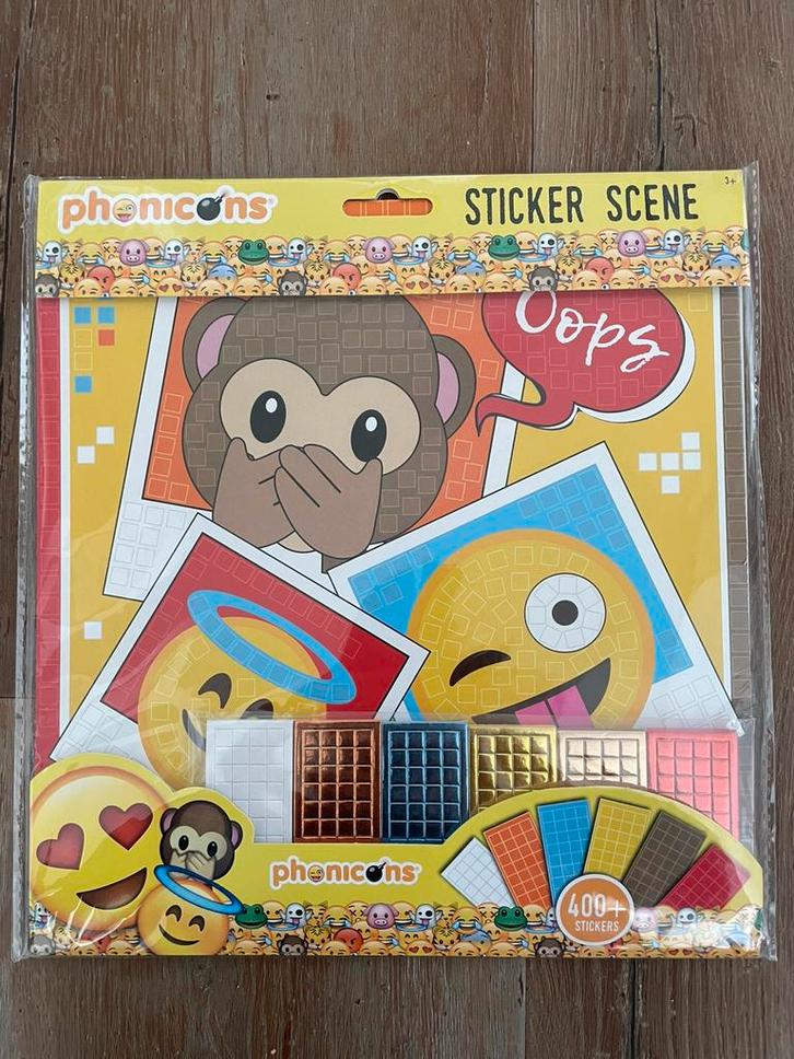 Emoticons sticker scène, Kinderen en Baby's, Speelgoed | Educatief en Creatief, Nieuw, Knutselen, Puzzelen, Ophalen of Verzenden