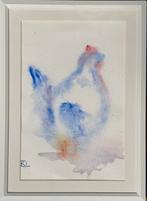 Kip aquarel in lijst, Antiek en Kunst, Kunst | Schilderijen | Modern, Ophalen of Verzenden
