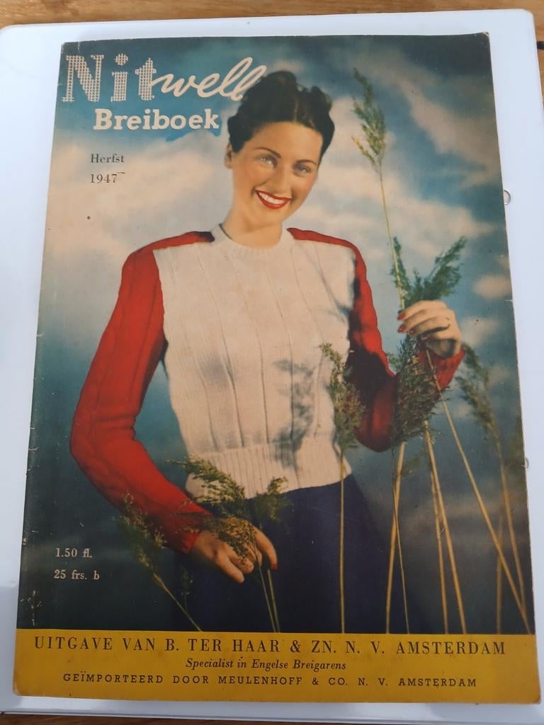 Nitwell Breiboek, herfst 1947, Ophalen of Verzenden, Gebruikt, Breien, Patroon of Boek