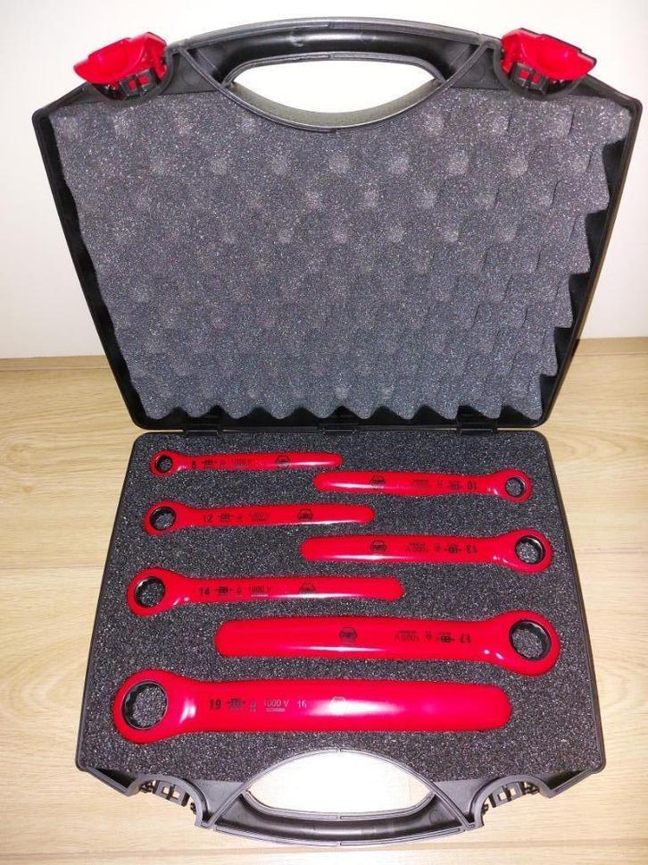 Wiha 33181 VDE elektra ring ratelsteutelset 7-delig NIEUW, Doe-het-zelf en Verbouw, Gereedschap | Handgereedschap, Nieuw, Verzenden