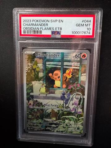 PSA10 Charmander #044 Obsidian Flames / CM Prijs beschikbaar voor biedingen