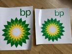 2 grote stickers BP (benzinestation), Merk, Zo goed als nieuw, Verzenden