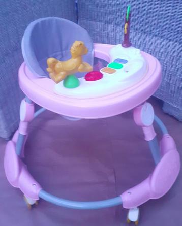 Baby loopstoel met speelblad & muziekfunctie 