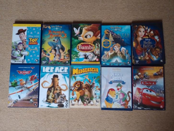 10 DVD kinderen, Cd's en Dvd's, VHS | Kinderen en Jeugd, Zo goed als nieuw, Overige typen, Alle leeftijden, Ophalen of Verzenden