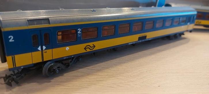 2 Märklin NS 2 de kl IC Direct rtg'n artnr 4165 + verl + ovp, Hobby en Vrije tijd, Modeltreinen | H0, Zo goed als nieuw, Wagon