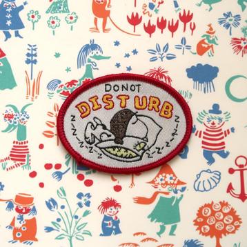 Slapende Snoopy patch badge opstrijk plaatje embleem 