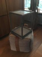 Houten vitrinekast met glas - 34.5x34.5x45 cm, Ophalen, Met plank(en), Minder dan 50 cm, Gebruikt