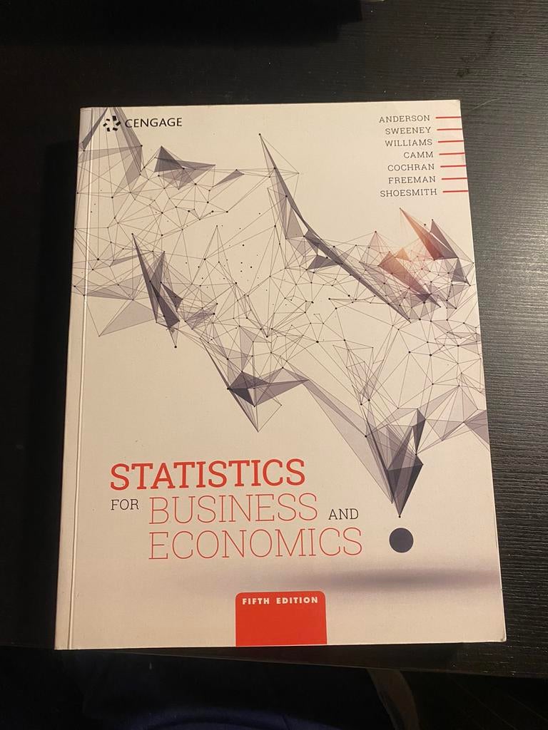 Statistics for business and economics, Ophalen of Verzenden, Zo goed als nieuw, Mode algemeen