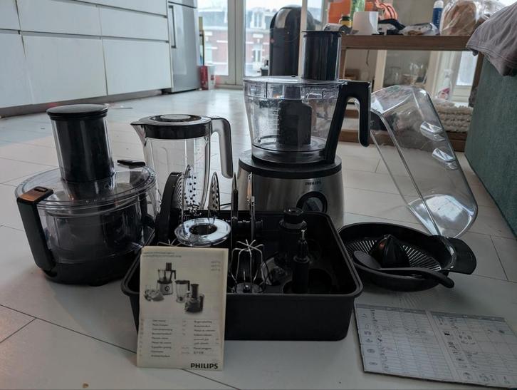 Philips Keukenmachine HR7776/7777/7778, Witgoed en Apparatuur, Keukenmixers, Gebruikt, 1 tot 2 liter, 3 snelheden of meer, Vaatwasserbestendig