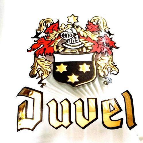 Duvel Wapenglas Goudkleurige Letters, Verzamelen, Biermerken, Glas of Glazen, Duvel, Ophalen of Verzenden