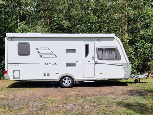 Hymer Eriba Nova 545 met mover, airco, luifel en voortent, Caravans en Kamperen, Caravans, Particulier, tot en met 4, 1250 - 1500 kg