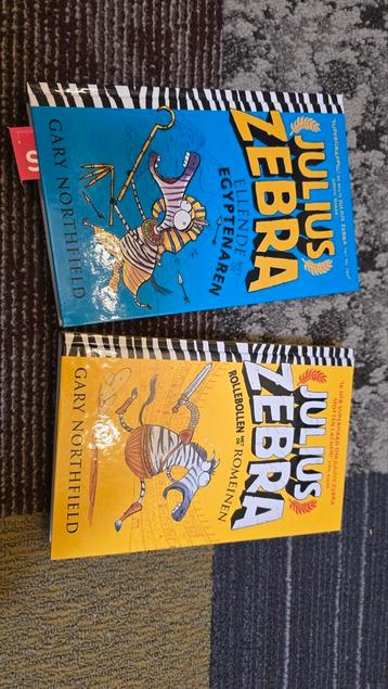 Julius Zebra - 2 Boeken: Egypte & Romeinen beschikbaar voor biedingen