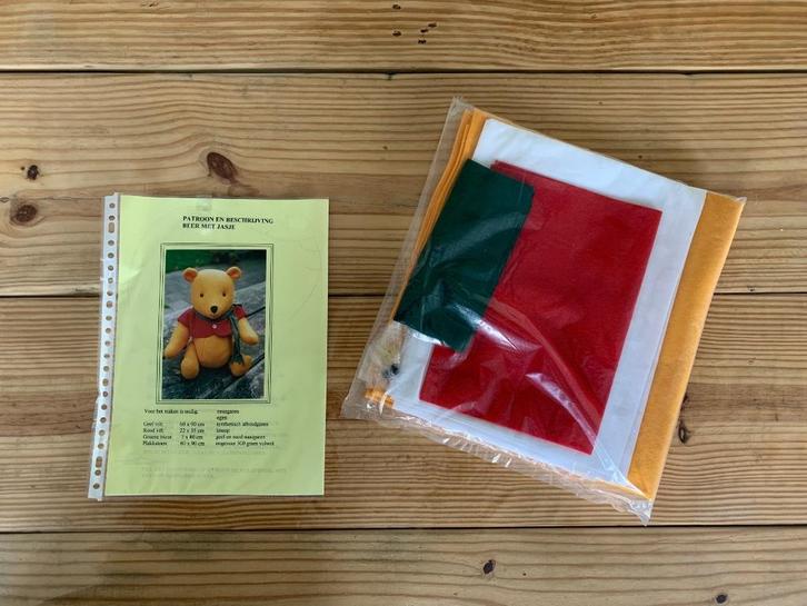 Patroon beer en set materiaal NIEUW, Hobby en Vrije tijd, Knutselen, Nieuw, Knutselwerk, Ophalen of Verzenden