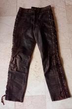 Zware, lederen (motor)broek, maat 30, Ashy, Ophalen, Zo goed als nieuw, Bruin