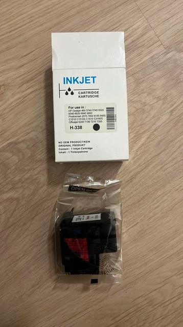 2x HP338 H-338 zwarte inkt cartridge beschikbaar voor biedingen