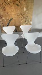 Arne Jacobsen Vlinderstoelen, Huis en Inrichting, Stoelen, Gebruikt, Wit, Ophalen of Verzenden, Eén