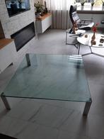Glazen Salontafel - Modern Design, Huis en Inrichting, Tafels | Salontafels, Gebruikt, Vierkant, Ophalen of Verzenden, Glas