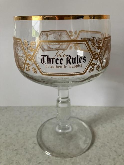 La Trappe The Three Rules glas Limited Edition, Verzamelen, Biermerken, Nieuw, Glas of Glazen, La Trappe, Ophalen