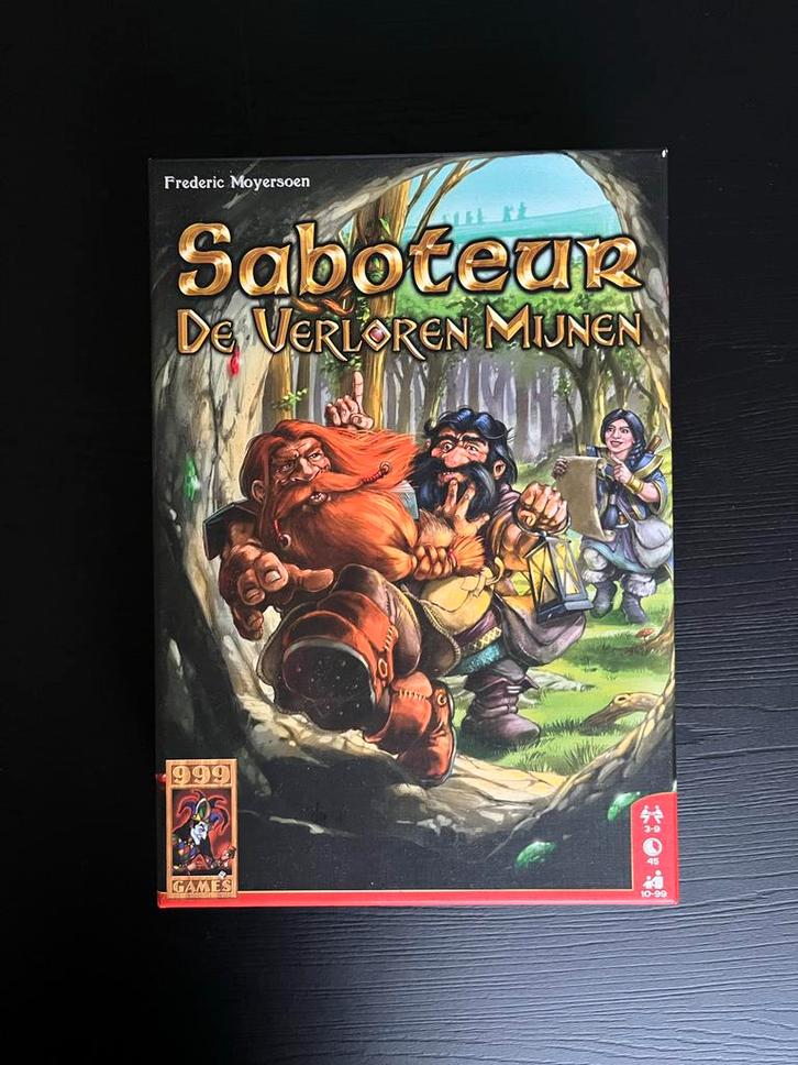 Saboteur De Verloren Mijnen bordspel, Hobby en Vrije tijd, Gezelschapsspellen | Bordspellen, Zo goed als nieuw, Vijf spelers of meer