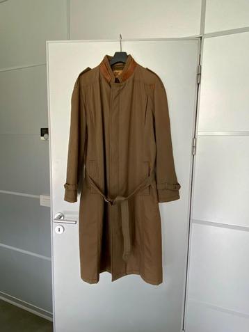 H679 Luxe lange jas maat XL=54/56 winterjas winter bruin beschikbaar voor biedingen