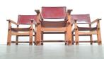 brutalist vintage solid oak chair arts & crafts, Antiek en Kunst, Ophalen