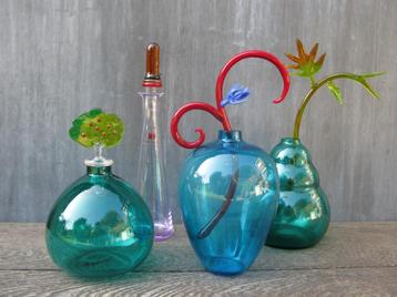 4 SIER/KUNSTVAASJES SALVIATI + CARLO MORETTI beschikbaar voor biedingen