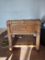 2x Bamboo Nachtkastje, Ophalen, Zo goed als nieuw, 45 tot 65 cm, Minder dan 55 cm