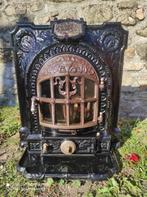 Prachtige antieke gietijzeren Art-deco houtkachel, Huis en Inrichting, Kachels, Ophalen, Gebruikt, Houtkachel, Vrijstaand