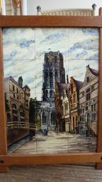 Tegeltableau Laurenskerk te Rotterdam, Antiek en Kunst, Kunst | Schilderijen | Klassiek, Ophalen